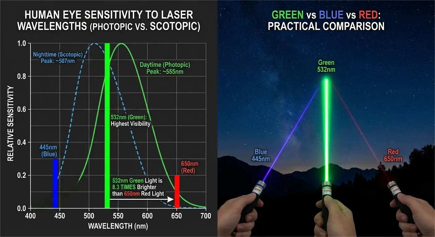 Best Laser Pointer Color for Stargazing (2026): Green vs Blue vs Red Explained image 1