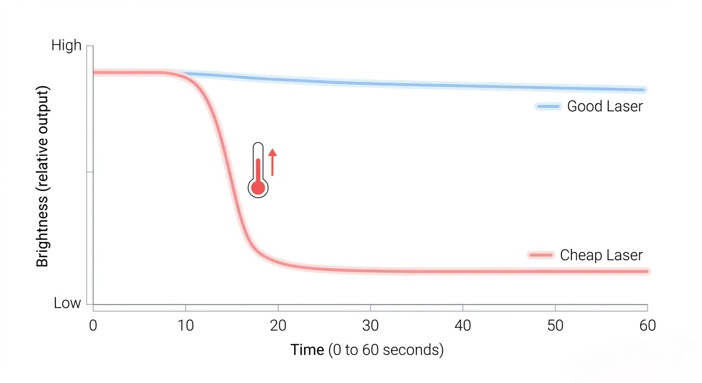 Why Cheap Laser Pointers Burn Out So Fast: What Poor Thermal Design Does to the Diode image 1