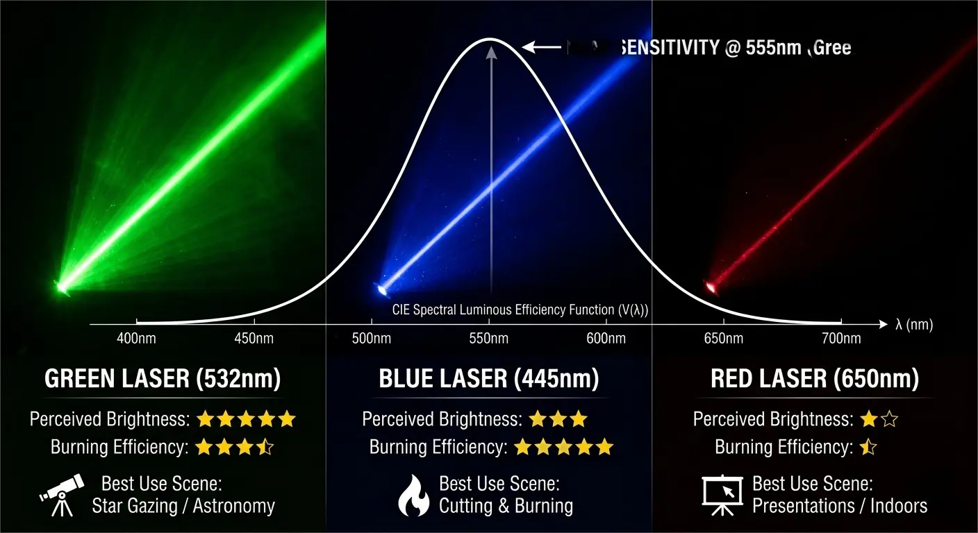 High-Power Laser Pointer Guide: 1000mW vs 5000mW vs 10000mW — What's the Real Difference? image 1