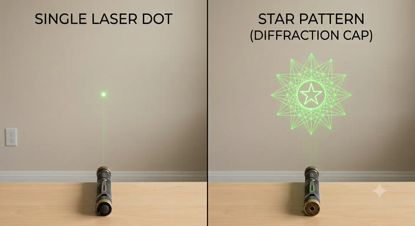 Laser Pointer Diffraction Caps Guide: Star Caps, Pattern Heads & Safety (2026) image 2