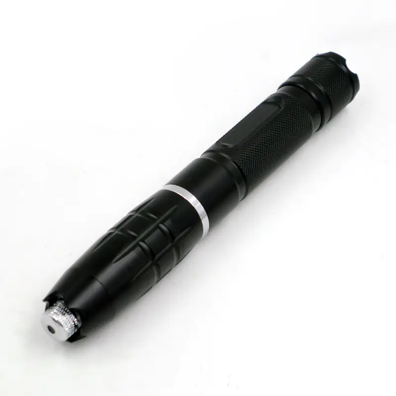 High Power Blue Laser Pointer 1200mw 450nm Adjustable Focus, SKU B014, 1200mw power, 450nm Blue laser wavelength, Black color, product thumbnail 2